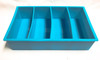 Blue Silicone BLANK CASTING Mold 2x2x5   4 Cavity