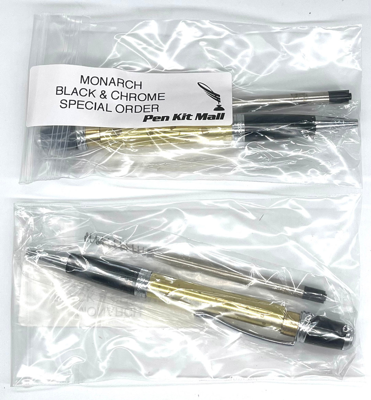 Special Order Monarch Chrome & Black Pen Kit