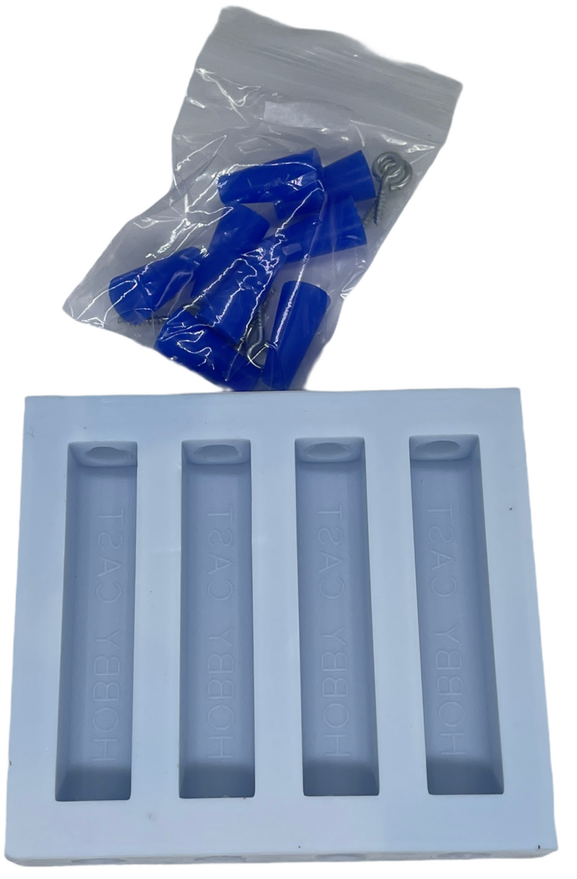 HOBBY-CAST ZEN SERIES  Silicone Mold 4 Cavity TUBE IN MOLD