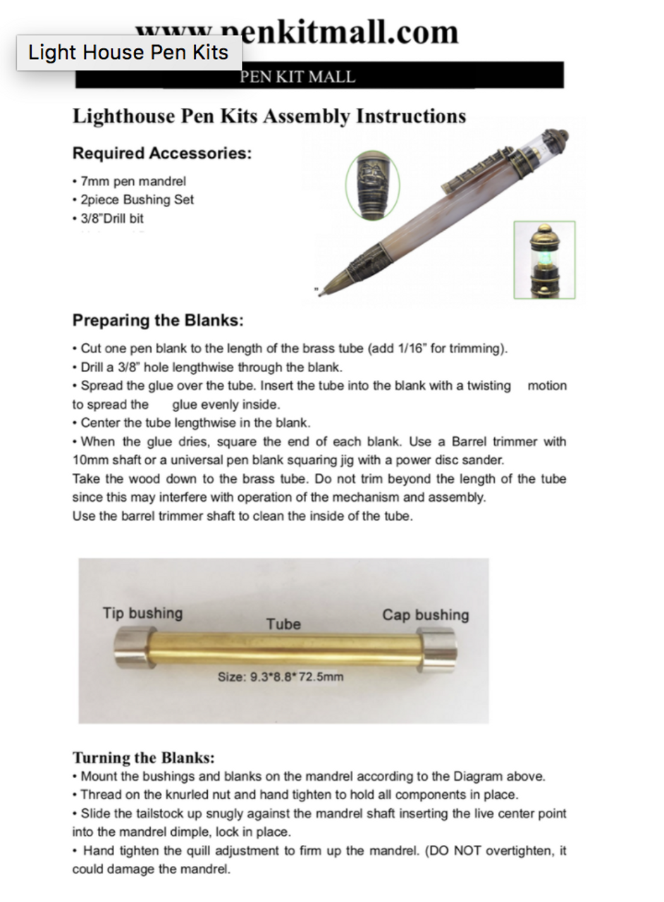 Light House Pen Kits Pen Kit Mall