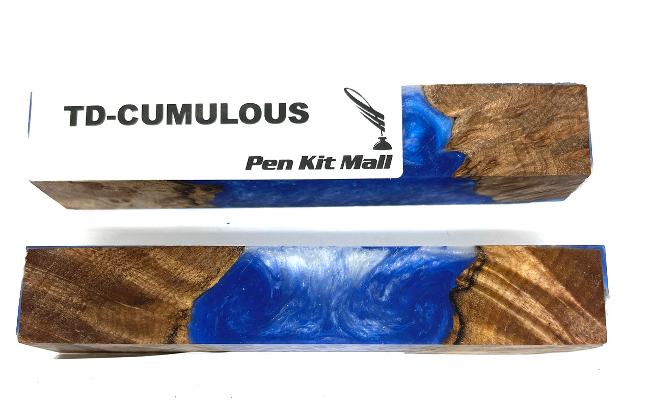 Turning a Dream Hybrid Pen Blanks  "CUMULOUS "