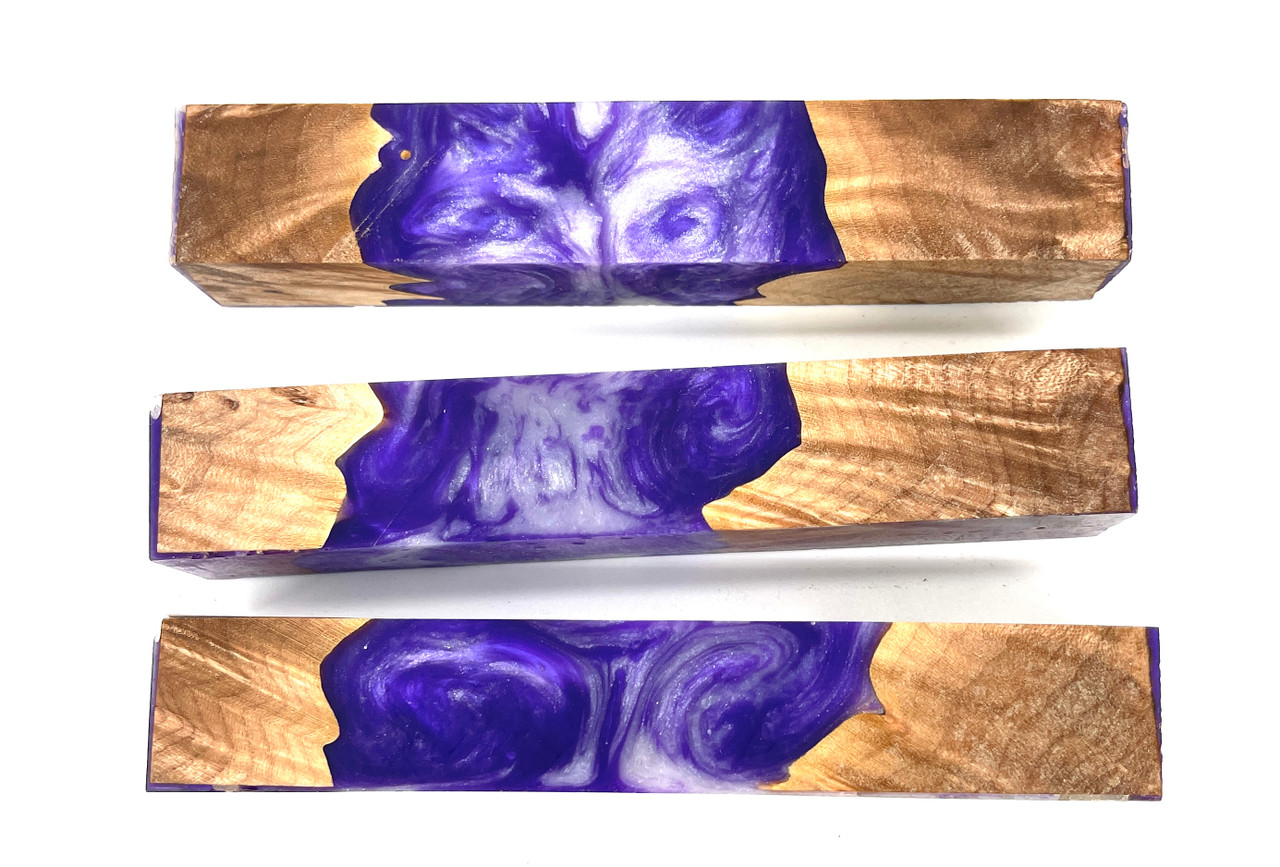 Turning a Dream Hybrid Pen Blanks  "PURPLE RAIN "