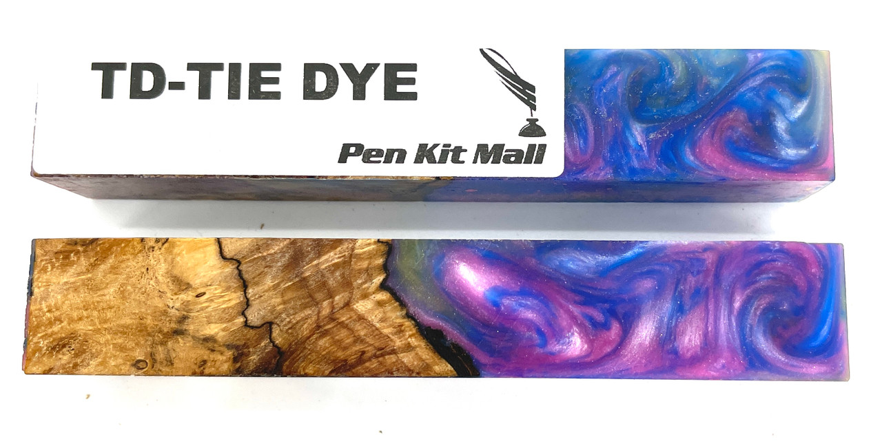  Turning a Dream Hybrid Pen Blanks  "TIE DYE "