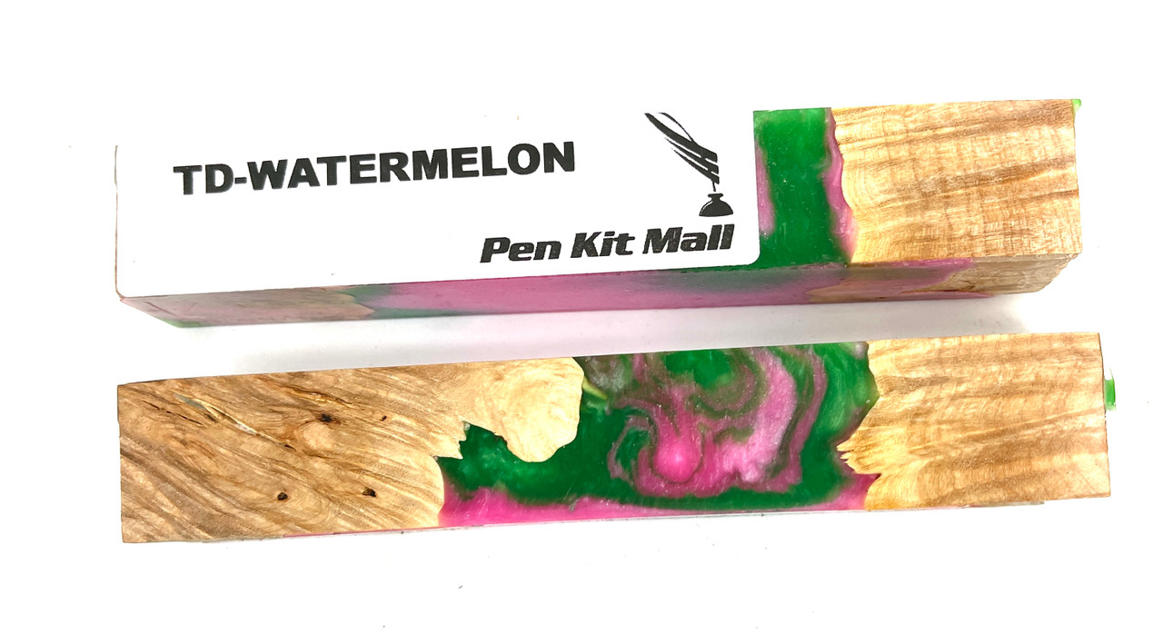 Turning a Dream Hybrid Pen Blanks  "WATERMELON "