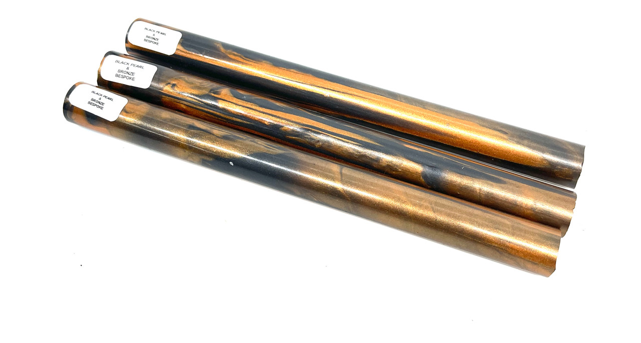 BLACK PEAR & BRONZE BESPOKE PEN ROD .75 X 8.75