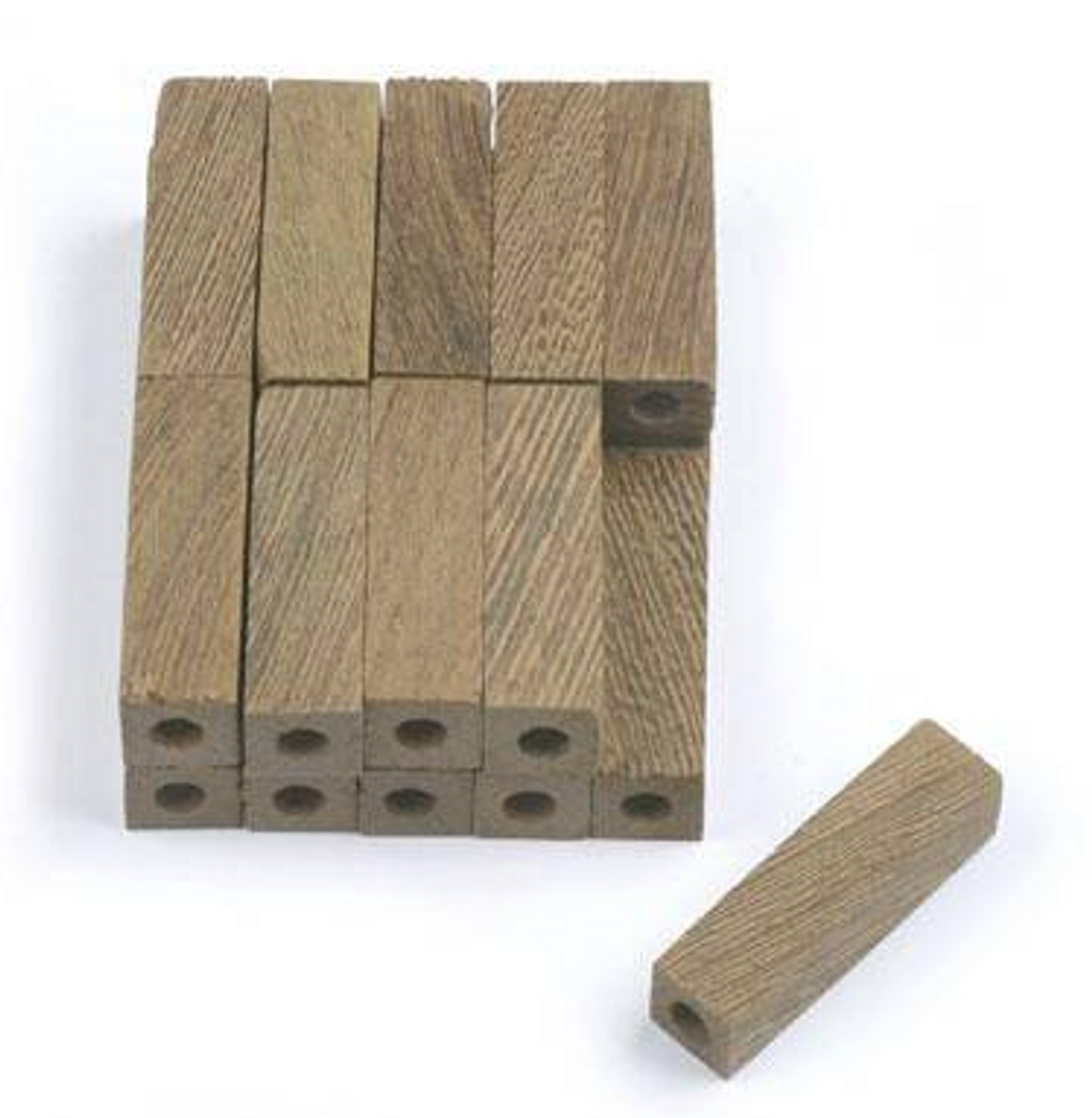 Mini E-Z Blanks 20pk Wenge: 9/16 in. x 9/16 in. x 2-1/32 in. Slimline Predrilled 