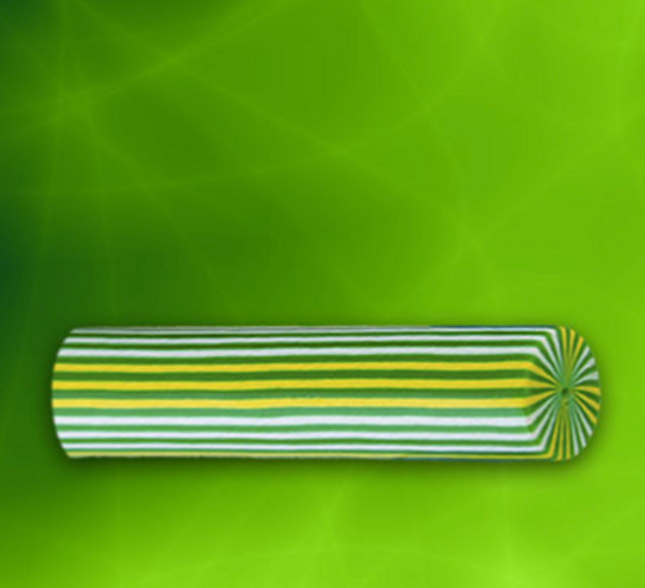 Poly07 Lemon Lime - Inlace Acrylester Pen Blank (One Blank)