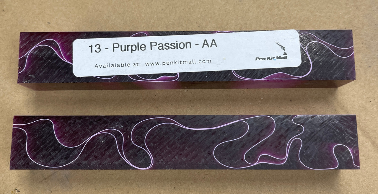 13 Purple Passion AA Acrylic Acetate Pen Blank