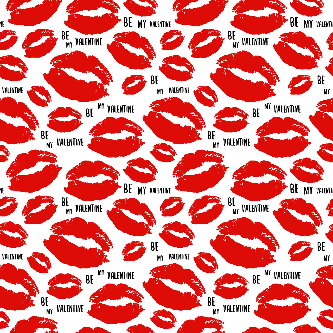 Valentine’s “Be My Valentine” Kiss Print Pen Blank – Premium Turning Blank (LOVE-PATT-13)