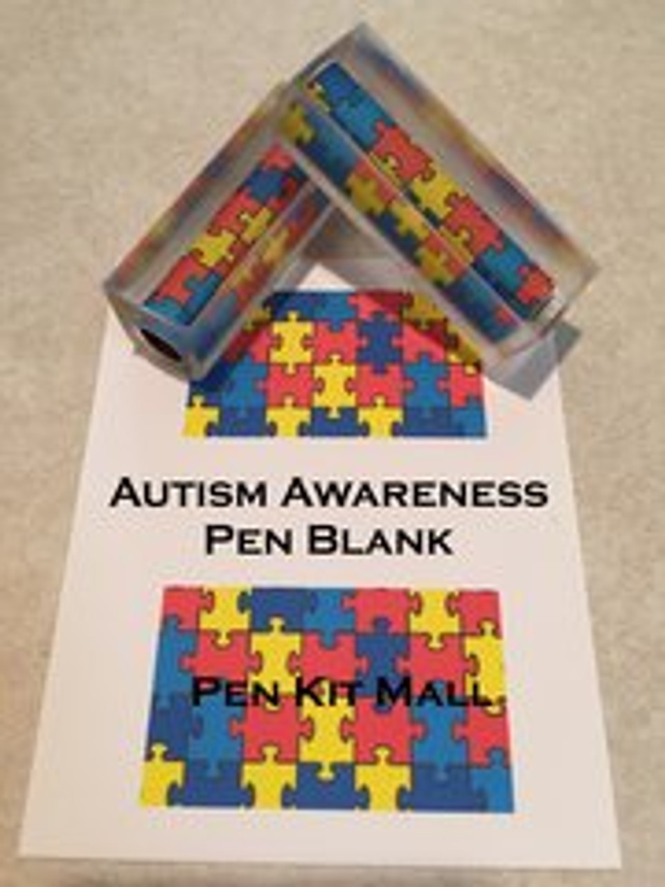 Autism Awareness Acrylic Pen Blank