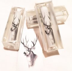Scrimshaw Buck Deer 10pt Pen Blank