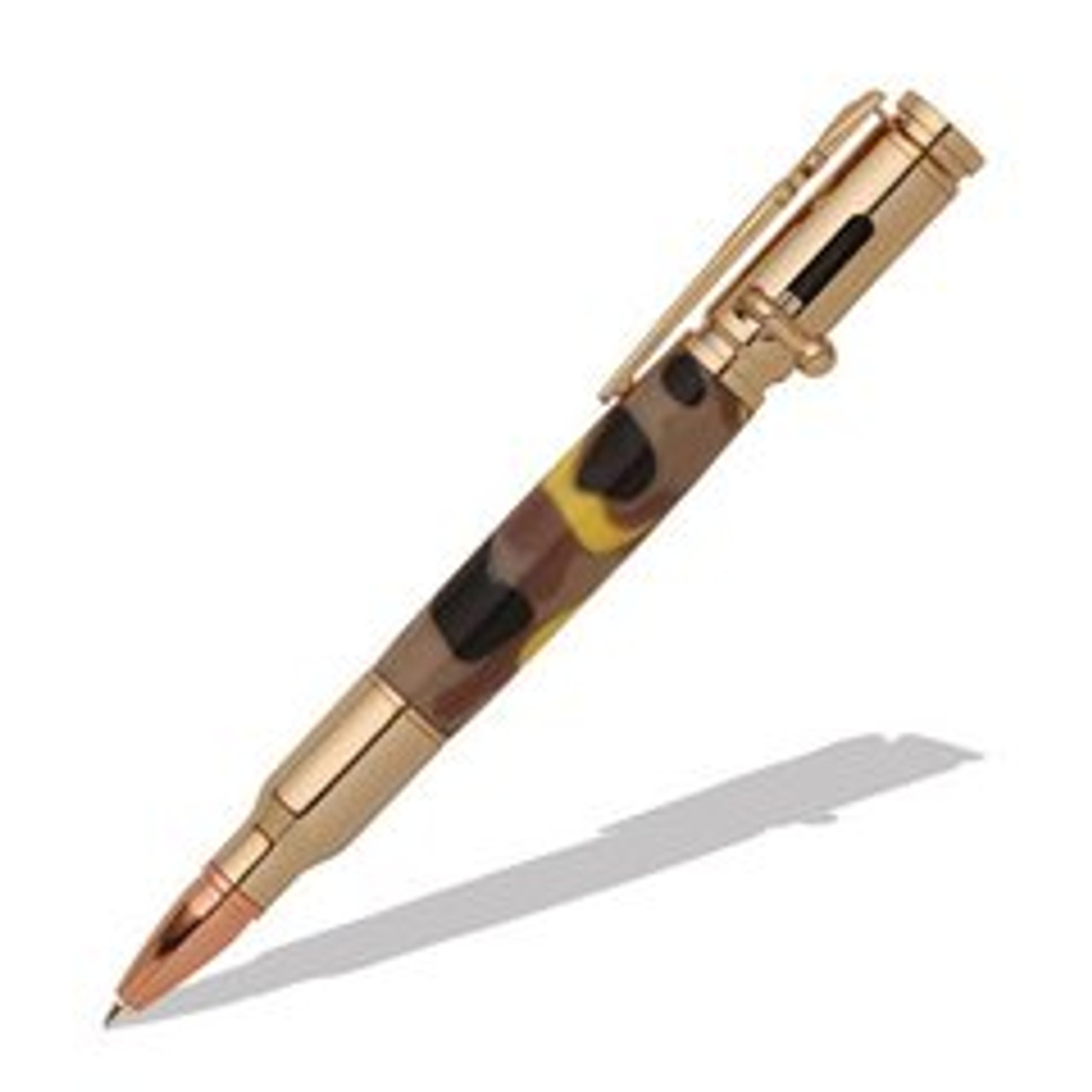 PKCP8000 30 Caliber Bolt Action 24kt Gold Bullet Cartridge Pen Kit