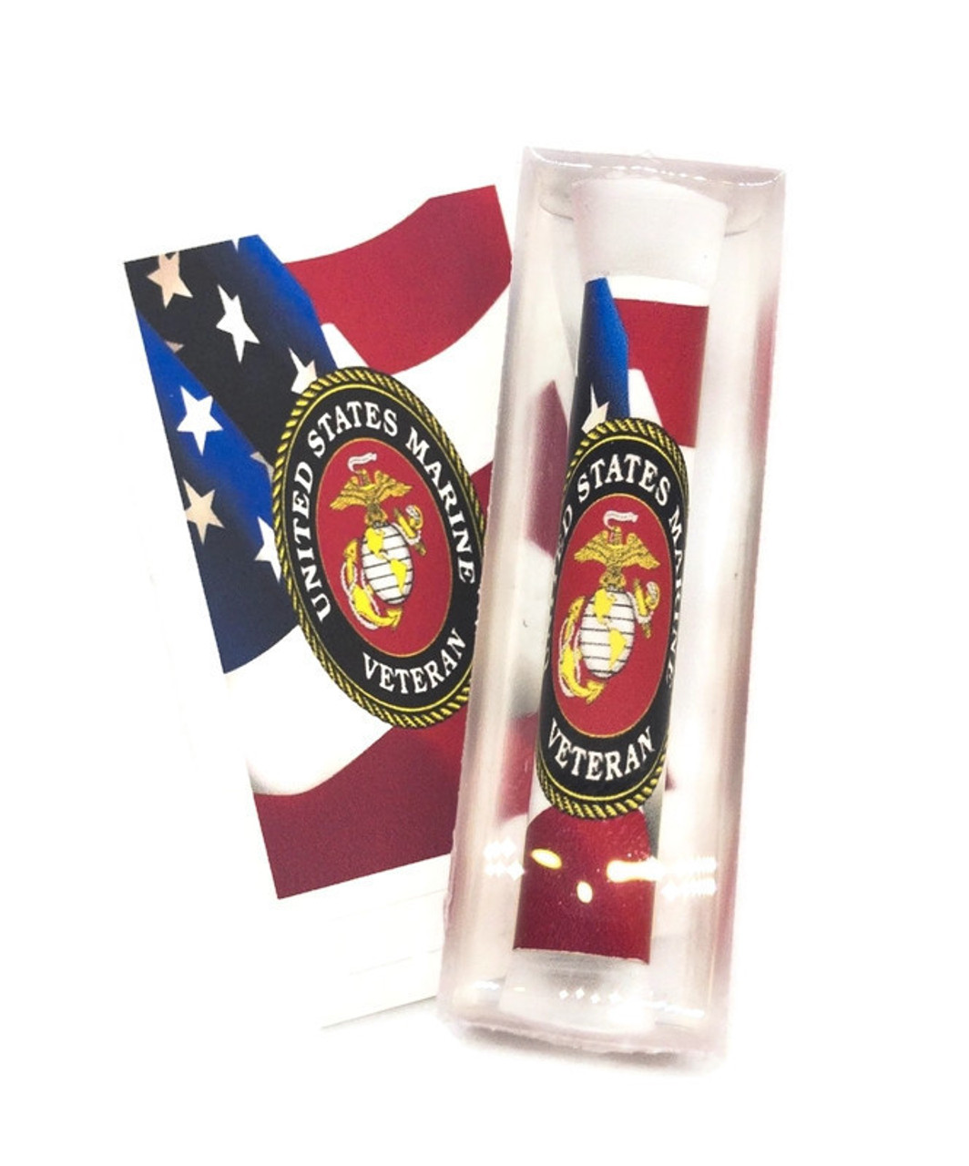 MC10-V OFFICIAL LICENSED US MARINES CORP VETERAN FLAG PEN BLANK