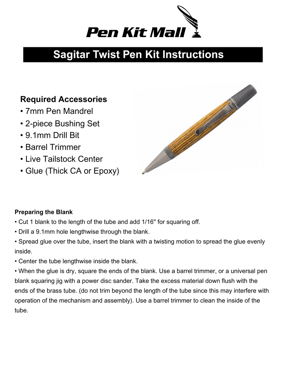 Gun-polish SAGITERS TWIST  PEN KIT