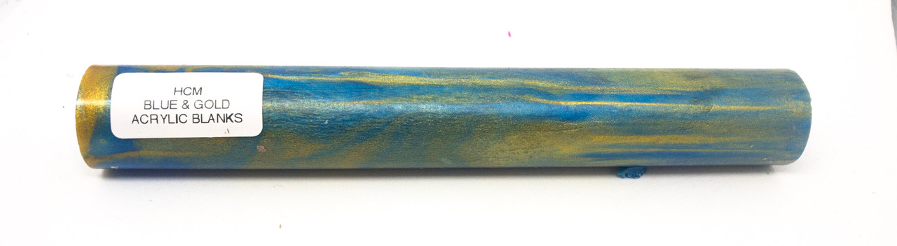 Hobby-Cast BLUE & GOLD Acrylic Pen Blank