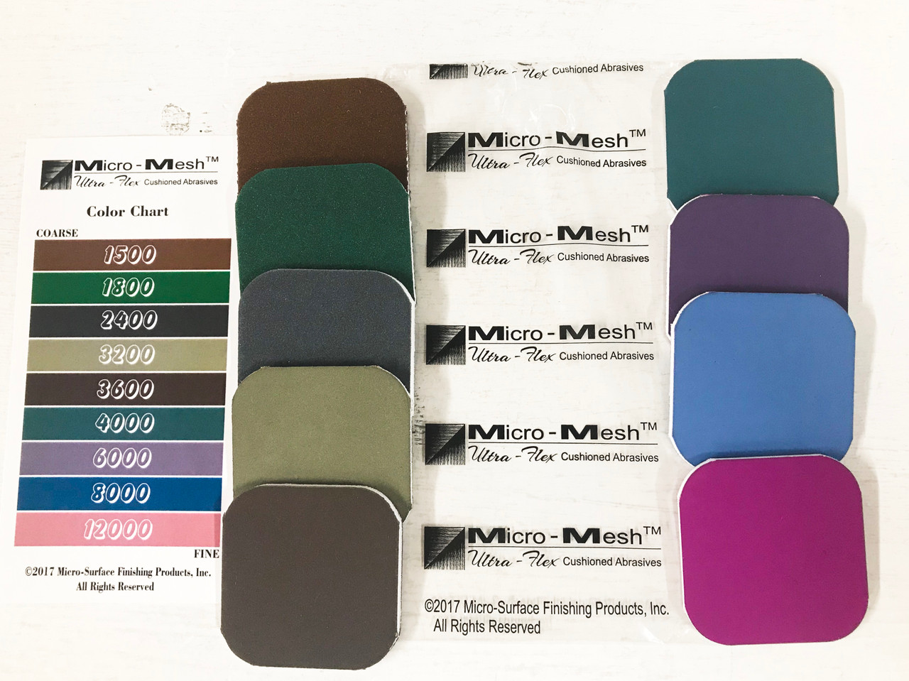 Genuine Micro Mesh 9 pc 2x2 Sanding Pads