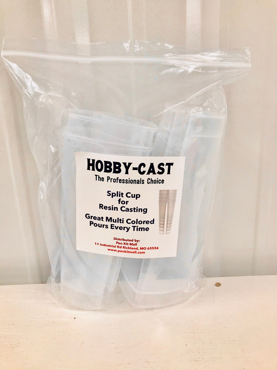 Hobby-Cast Split Cup for Resin Casting 4 pk