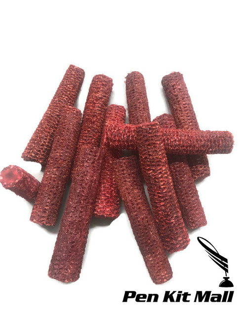 RED CORN COB PEN BLANKS STABILIZED RED COLOR