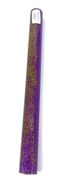 MAGIC PURPLE CRYSTAL GOLD BESPOKE PEN ROD .75 X 8.75