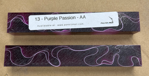 13 Purple Passion AA Acrylic Acetate Pen Blank