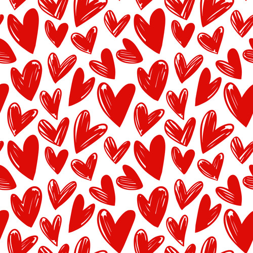 Valentine’s Classic Scribble Heart Pen Blank – Premium Turning Blank (LOVE-PATT-12)