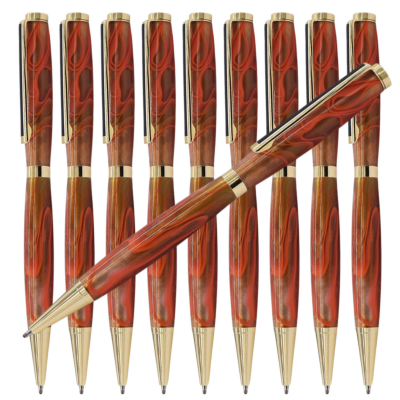 Slimline 10 pk GOLD w/ BLACK LINE