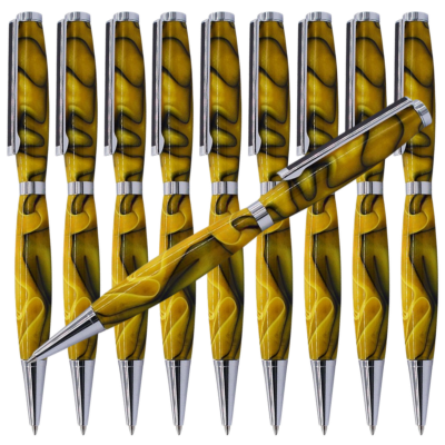 Slimline 10 pk CHROME w/ BLACK LINE