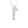 Believe Faith Prayer Hope Bar Crystal Initial - Sophia Necklace