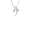 Bass Clef Crystal Initial - Sophia Necklace
