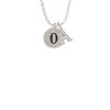 Disc 1/2'' Number - 0 - Crystal Initial - Sophia Necklace