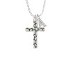 Pebble Cross Crystal Initial - Sophia Necklace