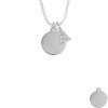 Stainless Steel Disc Crystal Initial - Sophia Necklace