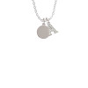 10mm Blank Disc Crystal Initial - Sophia Necklace