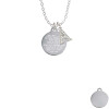 Stainless Steel Disc Stronger Braver Smarter Crystal Initial - Sophia Necklace