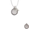 Stainless Steel You Are More Loved on Flange Crystal Initial - Sophia Necklace