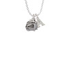 Small Bulldog - Mascot Crystal Initial - Sophia Necklace