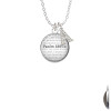Domed Psalm 139:14 Crystal Initial - Sophia Necklace