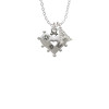 Large Heart with Flowers Crystal Initial - Sophia Necklace
