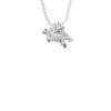 Flying Pig Crystal Initial - Sophia Necklace