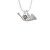 French Horn Crystal Initial - Sophia Necklace