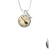 Domed Music - Electric Guitar Crystal Initial - Sophia Necklace