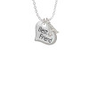Large ''Best Friend'' Heart Crystal Initial - Sophia Necklace