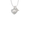 Volleyball in Heart Crystal Initial - Sophia Necklace