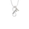 Daughter Infinity Sign Crystal Initial - Sophia Necklace