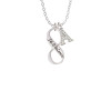 Je T'aime Infinity Sign Crystal Initial - Sophia Necklace