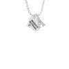 Small Mother of the Groom Heart Crystal Initial - Sophia Necklace