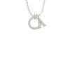 Faithfully Yours Eternity Ring Crystal Initial - Sophia Necklace