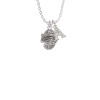 Clam Spinner Crystal Initial - Sophia Necklace