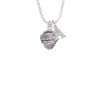 Antiqued Dragon Spinner Crystal Initial - Sophia Necklace