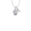 Love on White Spinners Crystal Initial - Sophia Necklace